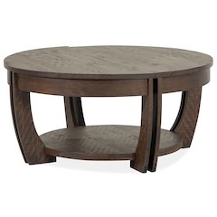Lyndale Nutmeg Lift Top Storage Cocktail Table With Casters
