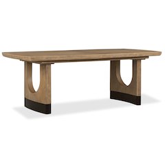 Tristan Swiss Coffee Extendable Trestle Dining Table