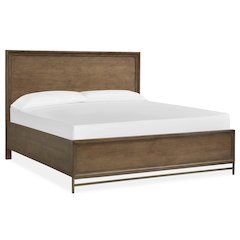 Lindon Belgian Wheat And Coffee Bean King Panel Bed