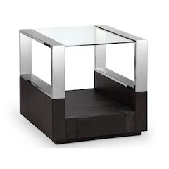 Revere Graphite Rectangular End Table