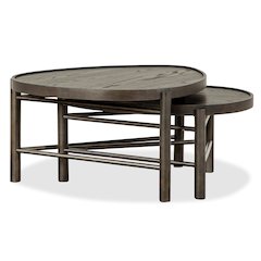 Hadleigh Black Coffee Bean Shaped Nesting Cocktail Table