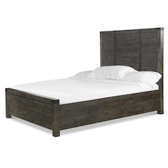 Abington Weathered Charcoal California King Panel Bed