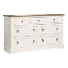 Kingston Whisper White And Cerused Nutmeg Drawer Dresser