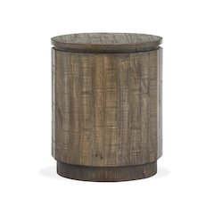 Baisden Tobacco Round Accent End Table