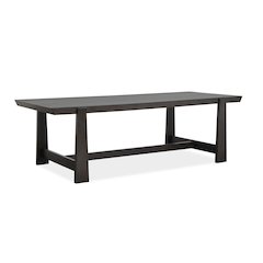 Tauren Coffee Bean Trestle Dining Table