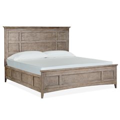 Paxton Place Dovetail Grey Queen Panel Bed