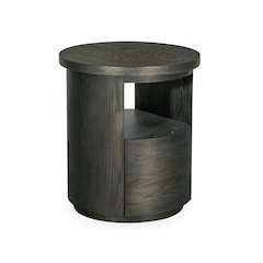 Bosley Coffee Bean Round End Table