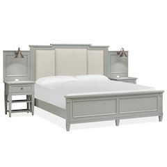 Glenbrook Pebble Queen Upholstered Wall Bed
