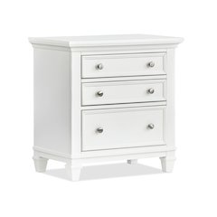 Charleston White Dove White Drawer Nightstand