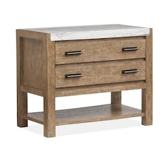 Plum Creek Sierra Brown Open Nightstand