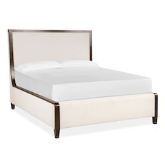 Rowan Espresso Queen Upholstered Panel Bed