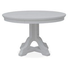Charleston Harbor Gray Grey Extendable 48" Round Dining Table
