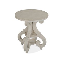 Bronwyn Alabaster Round Accent Table