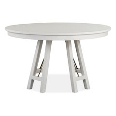Heron Cove Chalk White And Dovetail Grey 52" Round Dining Table