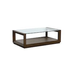 Sebastian Cinnamon Rectangular Cocktail Table With Casters