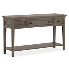 Paxton Place Dovetail Grey Rectangular Sofa Table