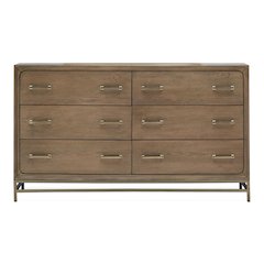 Lindon Belgian Wheat And Coffee Bean Double Drawer Dresser