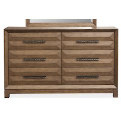 Callisto Bourbon Brown Double Drawer Dresser