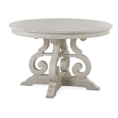Bronwyn Alabaster And Toasted Nutmeg 48" Round Dining Table