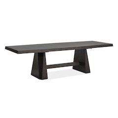 Tauren Coffee Bean Extendable Double Pedestal Dining Table