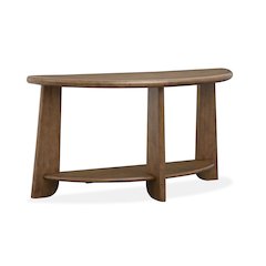 Tanner Tawny Brown Demilune Sofa Table