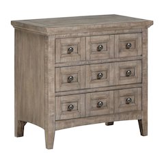 Paxton Place Dovetail Grey Drawer Nightstand