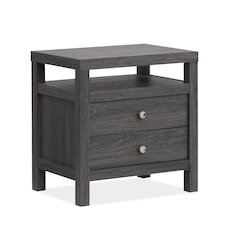 Merrifield Raisin Black Drawer Nightstand