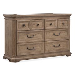 Adler Court Florentine Walnut Drawer Dresser