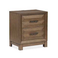 Callisto Bourbon Brown Drawer Nightstand