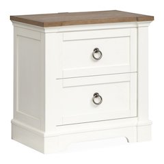 Kingston Whisper White And Cerused Nutmeg Drawer Nightstand