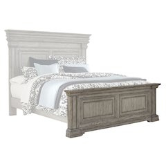 Pulaski Madison Ridge Heritage Taupe Queen Panel Footboard And Slats