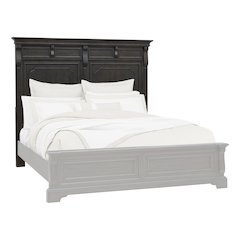 Pulaski Hickory Creek Brown Velvet Queen Panel Headboard