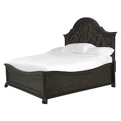 Bellamy Peppercorn Queen Shaped Panel Bed