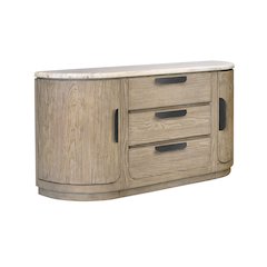 Braelyn Dorian Grey Stone Top Buffet