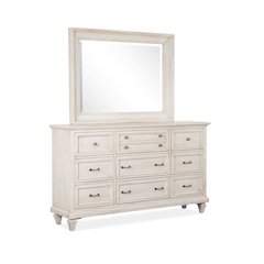 Newport Alabaster Drawer Dresser With Landscape Mirror