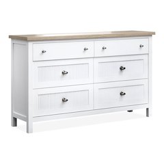 Windmill Harbour White Whisp And Sand Double Drawer Dresser