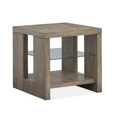 Conway Spiced Brown Rectangular End Table