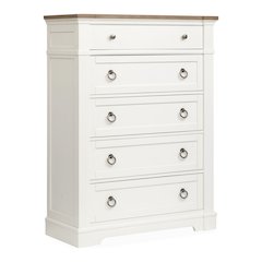 Kingston Whisper White And Cerused Nutmeg Drawer Chest