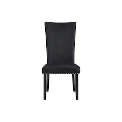 D03 Black Velvet Dining Chair
