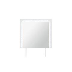 Naomi Silver Marble Mirror With Led
