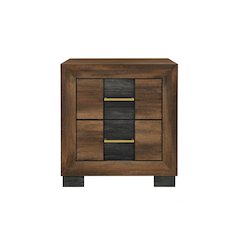 Optimus Brown/Black Nightstand