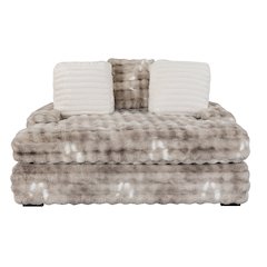 Contemporary Lounger Sofa With Usb, Grey