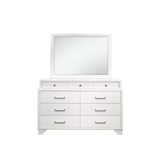 Transitional Glam Jordyn White Dresser, White