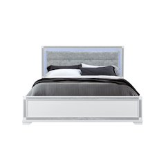 Soleil White King Bed