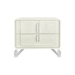 Lyra Beige Nightstand With Usb