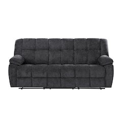 U6000 Black Reclining Sofa