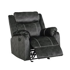 Transitional Domino  Recliners, Granite