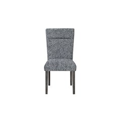 D86 Grey Dining Chair With Brown Legs