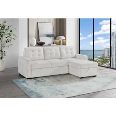 U0707 Chalk Reversible Sofa Bed