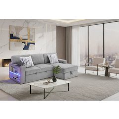 U0214 Grey Sofa Bed